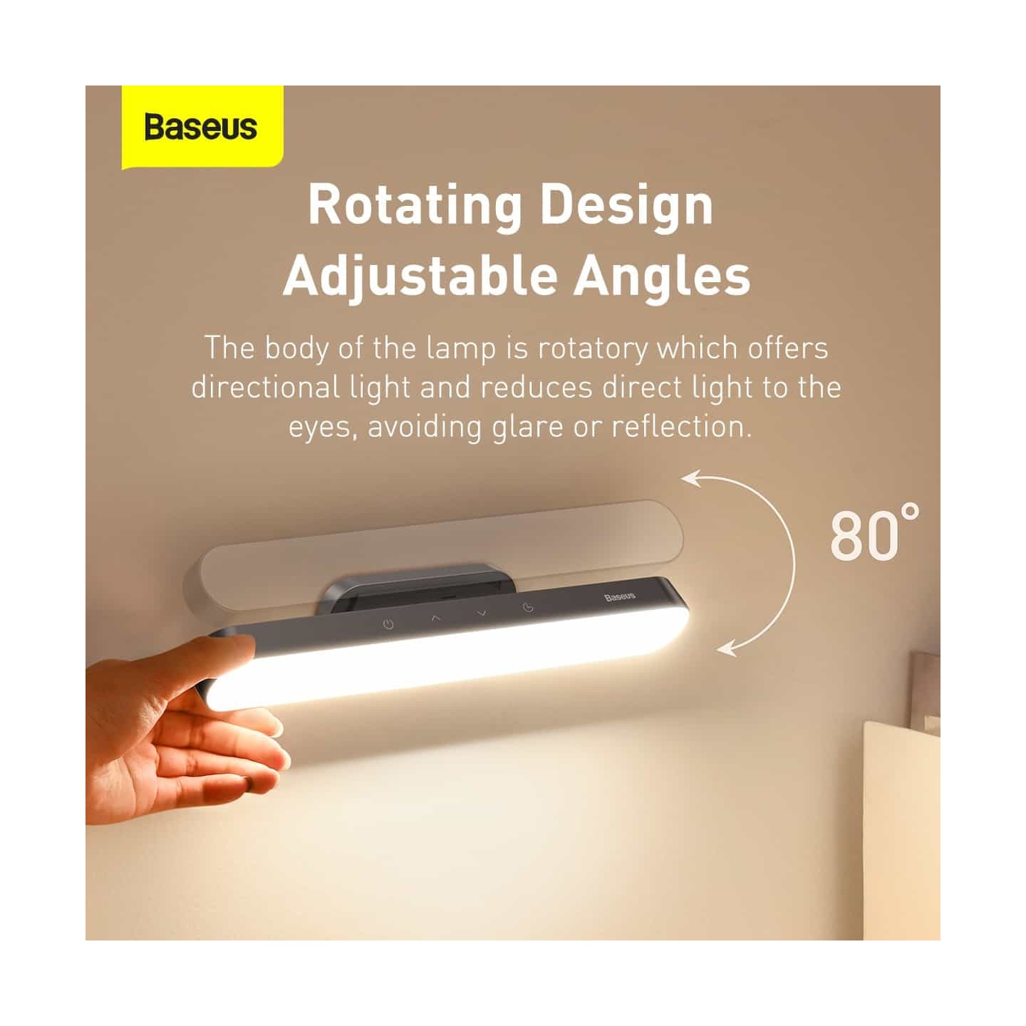 Baseus Magnetic Rechargeable LED Lamp - DGXC-02 - Grey — Buy in Cyprus with Fast Delivery