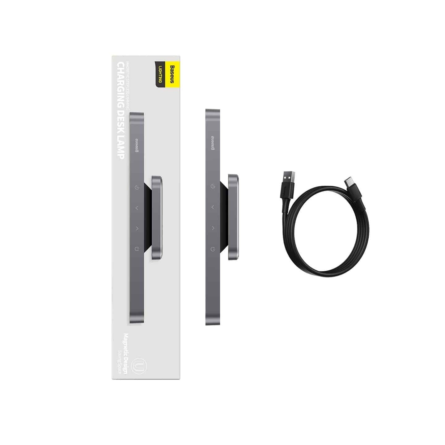 Baseus Magnetic Rechargeable LED Lamp - DGXC-02 - Grey — Buy in Cyprus with Fast Delivery