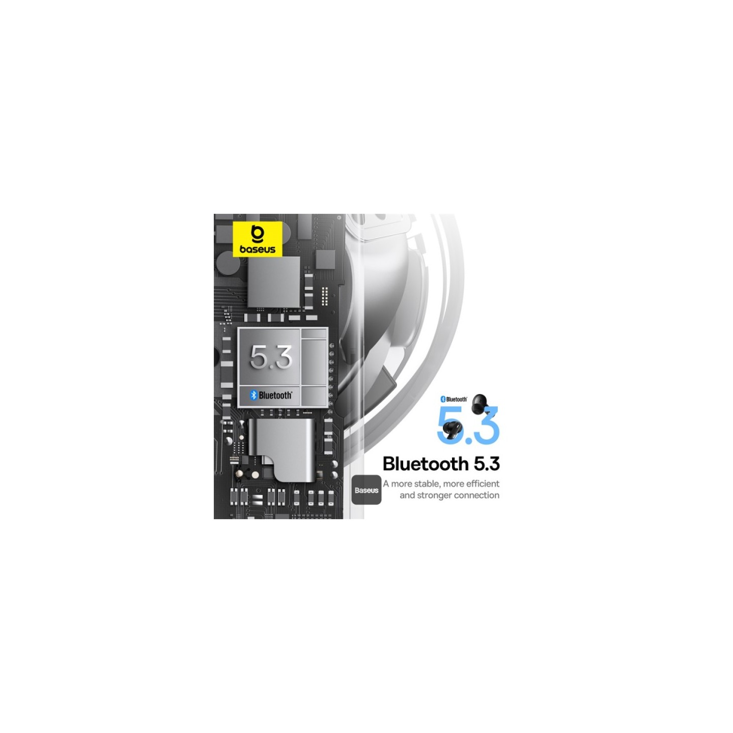 Baseus Headphones In Ear TWS Bowie Black - E20 - Baseus Headphones In Ear TWS Bowie Black — Buy in Cyprus with Fast Delivery