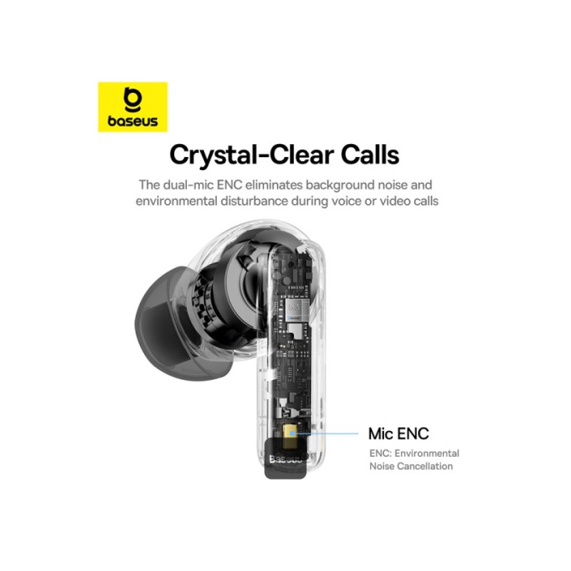 Buy Baseus Headphones In Ear TWS Bowie Black - E20 - Baseus Headphones In Ear TW... in Cyprus, Nicosia, Limassol, Larnaka, Pafos