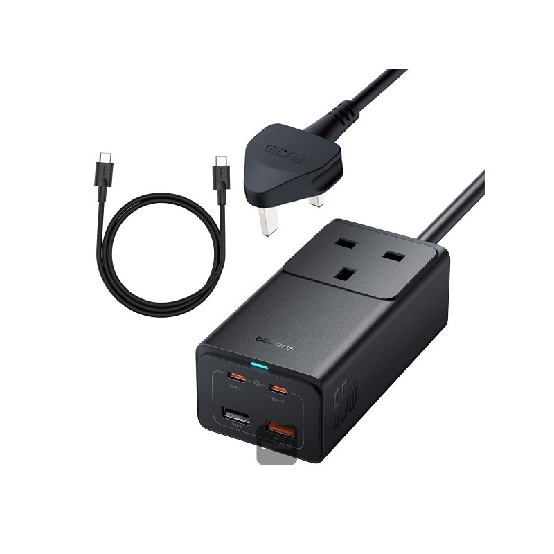 Buy Baseus Charger Desktop - GaN5 Pro - 65W UK in Cyprus, Nicosia, Limassol, Larnaka, Pafos