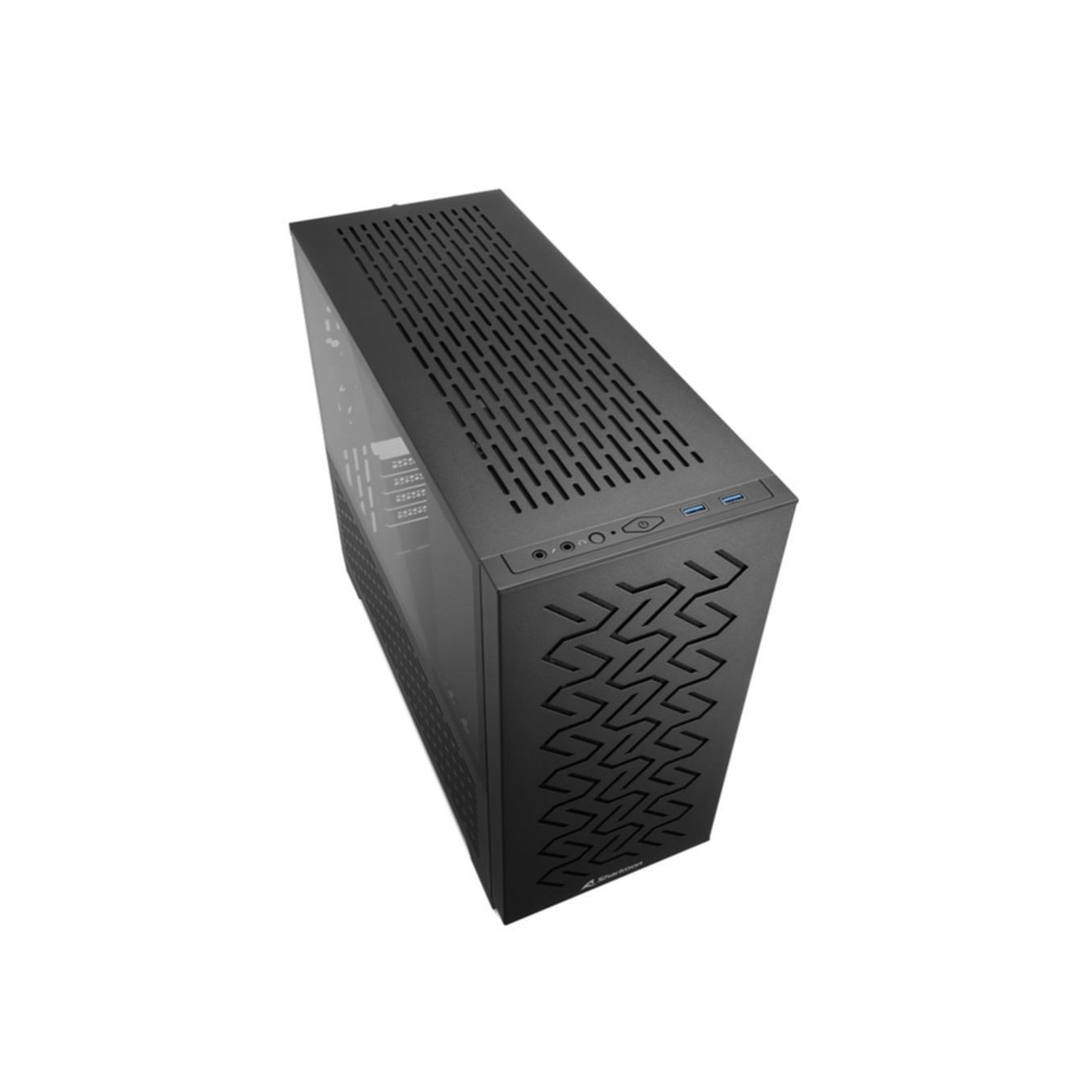 Sharkoon MS-Z1000 - Micro-ATX Tower Case - Tempered Glass, Steel Z-Front (Black) — Buy in Cyprus with Fast Delivery