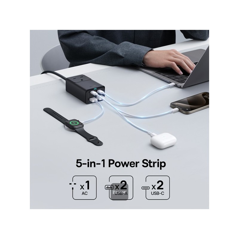 Buy Baseus Charger Desktop - GaN5 Pro - 65W UK in Cyprus, Nicosia, Limassol, Larnaka, Pafos