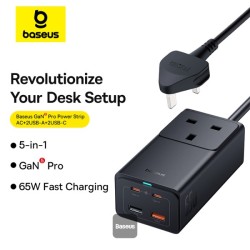 Buy Baseus Charger Desktop - GaN5 Pro - 65W UK in Cyprus, Nicosia, Limassol, Larnaka, Pafos