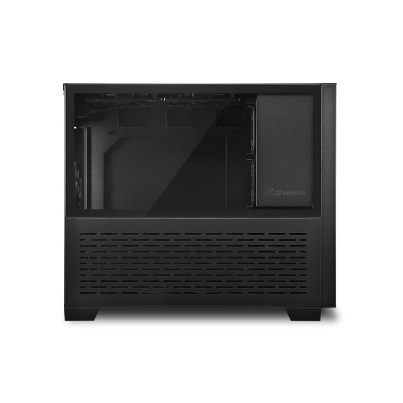 Sharkoon MS-Z1000 - Micro-ATX Tower Case - Tempered Glass, Steel Z-Front (Black) — Buy in Cyprus with Fast Delivery