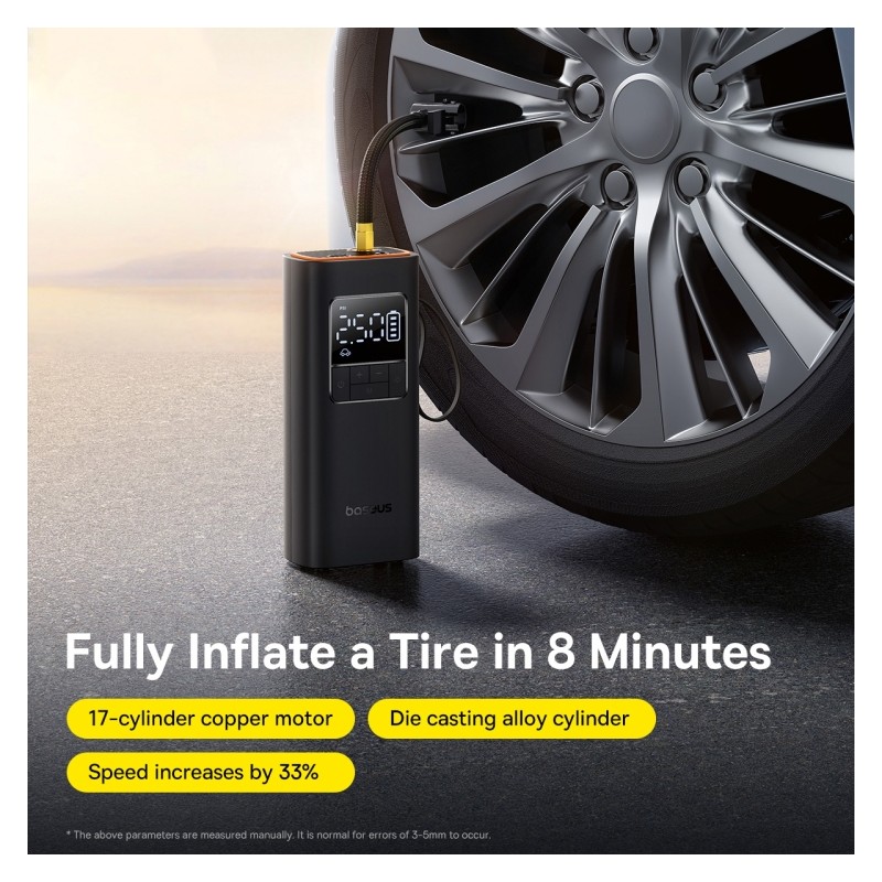 Buy Baseus Car Inflator Pump - Wireless SUPER MINI PRO in Cyprus, Nicosia, Limassol, Larnaka, Pafos