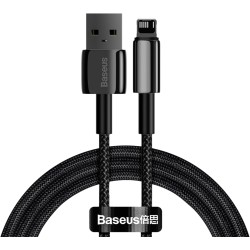 Buy Baseus Cable - Lightning to USB-A - Tungsten Gold - 1.0m - Black in Cyprus, Nicosia, Limassol, Larnaka, Pafos