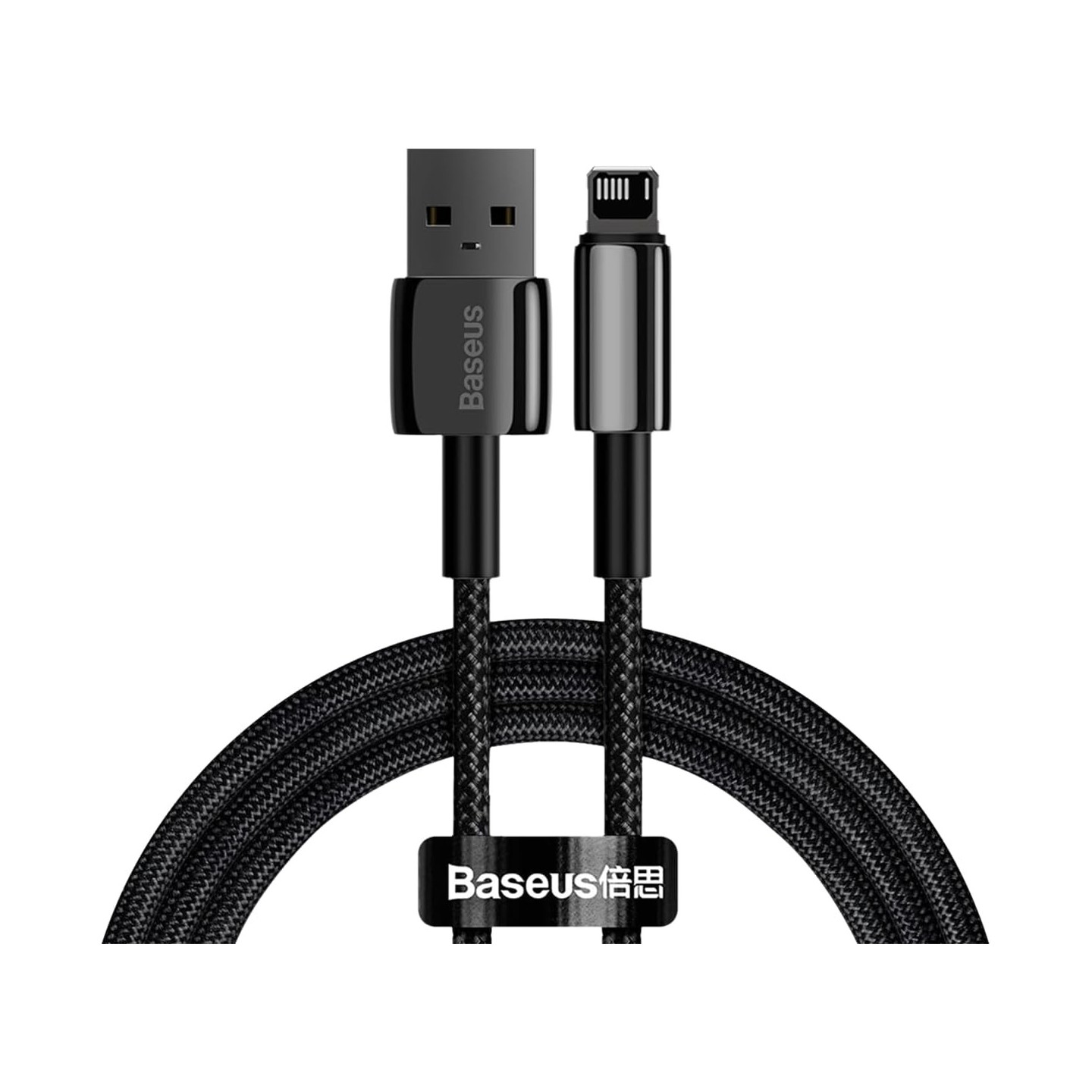 Baseus Cable - Lightning to USB-A - Tungsten Gold - 1.0m - Black — Buy in Cyprus with Fast Delivery