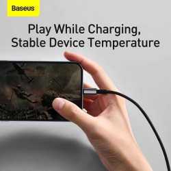 Buy Baseus Cable - Lightning to USB-A - Tungsten Gold - 1.0m - Black in Cyprus, Nicosia, Limassol, Larnaka, Pafos