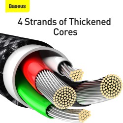 Buy Baseus Cable - Lightning to USB-A - Tungsten Gold - 1.0m - Black in Cyprus, Nicosia, Limassol, Larnaka, Pafos