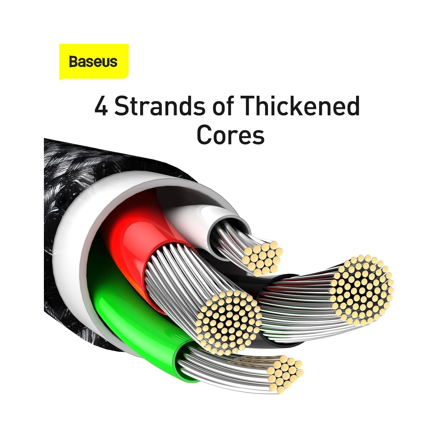 Baseus Cable - Lightning to USB-A - Tungsten Gold - 1.0m - Black — Buy in Cyprus with Fast Delivery