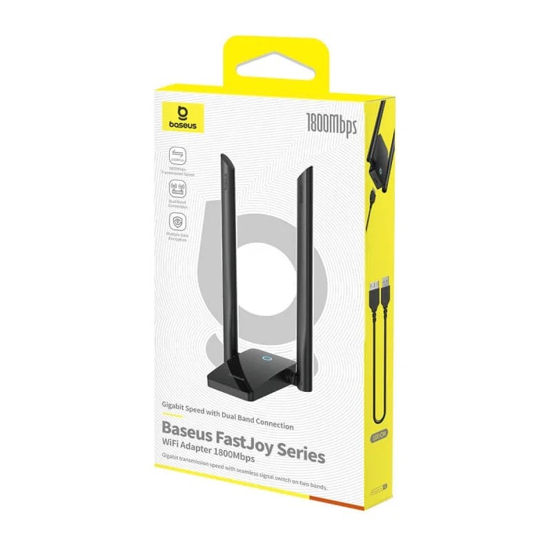 Buy Baseus IT WiFi Adapter - 1800Mbps External Antenna FastJoy in Cyprus, Nicosia, Limassol, Larnaka, Pafos