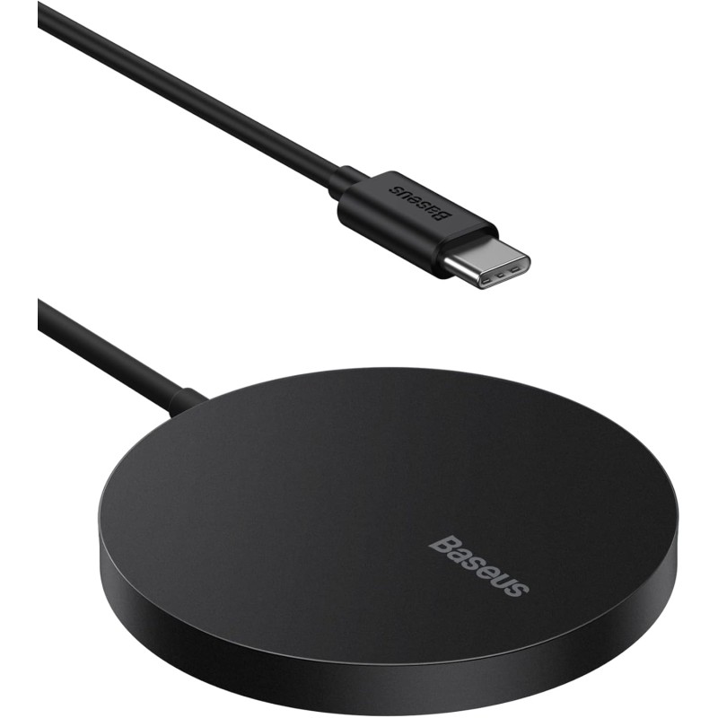 Buy Baseus Charger Desktop Wireless 15W Magnetic Simple - Mini3 - Black in Cyprus, Nicosia, Limassol, Larnaka, Pafos