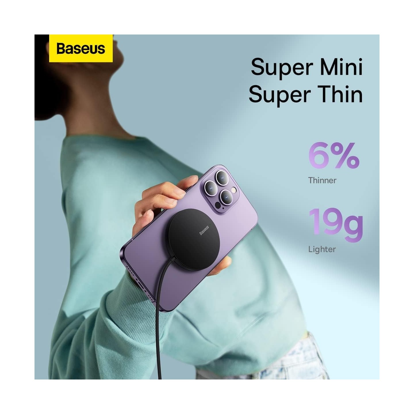 Baseus Charger Desktop Wireless 15W Magnetic Simple - Mini3 - Black — Buy in Cyprus with Fast Delivery