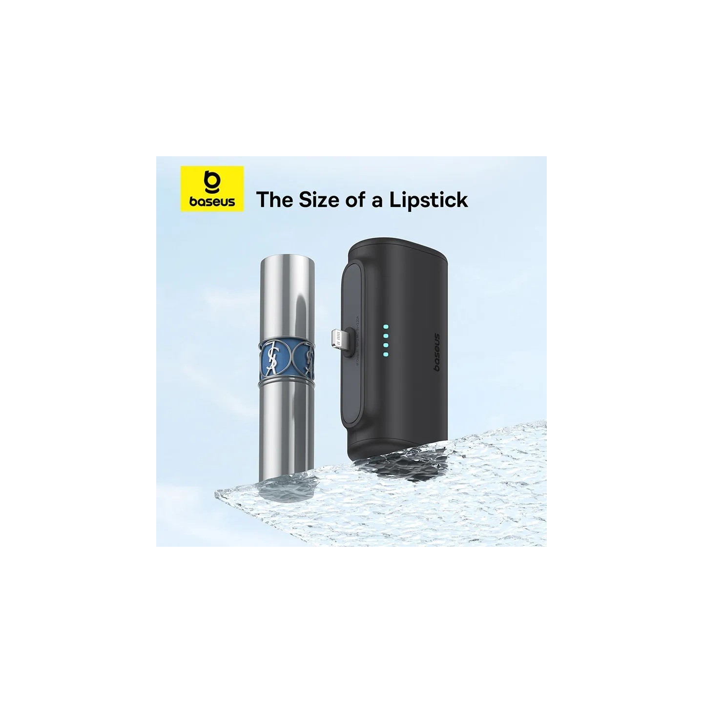 Baseus Powerbank - 20W 5000mAh Plug-In Lightning 20W Black — Buy in Cyprus with Fast Delivery