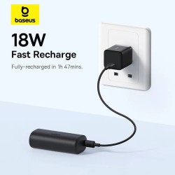 Baseus Powerbank - 20W 5000mAh Plug-In Lightning 20W Black — Buy in Cyprus with Fast Delivery