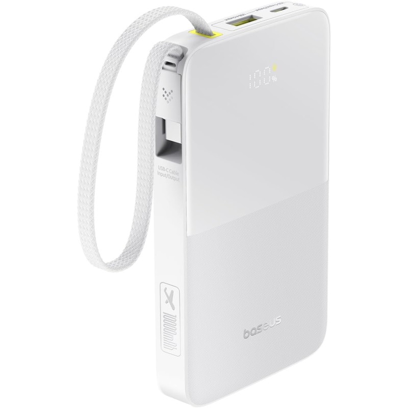 Buy Baseus Powerbank - FC51 - 22.5W 10000mAh + Display EnerFill Bipow2 Pro White in Cyprus, Nicosia, Limassol, Larnaka, Pafos