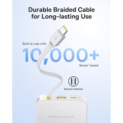 Buy Baseus Powerbank - FC51 - 22.5W 10000mAh + Display EnerFill Bipow2 Pro White in Cyprus, Nicosia, Limassol, Larnaka, Pafos