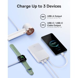 Buy Baseus Powerbank - FC51 - 22.5W 10000mAh + Display EnerFill Bipow2 Pro White in Cyprus, Nicosia, Limassol, Larnaka, Pafos