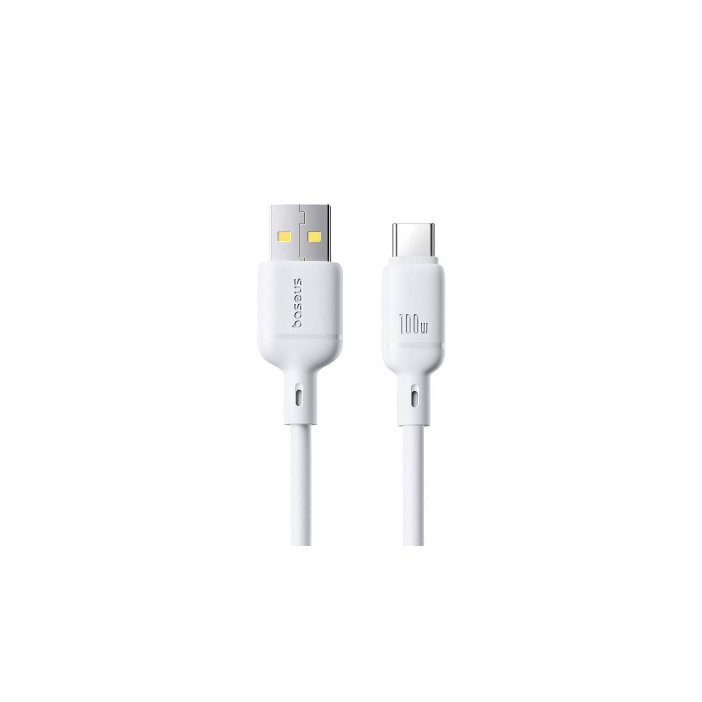 Baseus Silky Series USB-C to USB-A 1m 100W White (Boxed) — Buy in Cyprus with Fast Delivery
