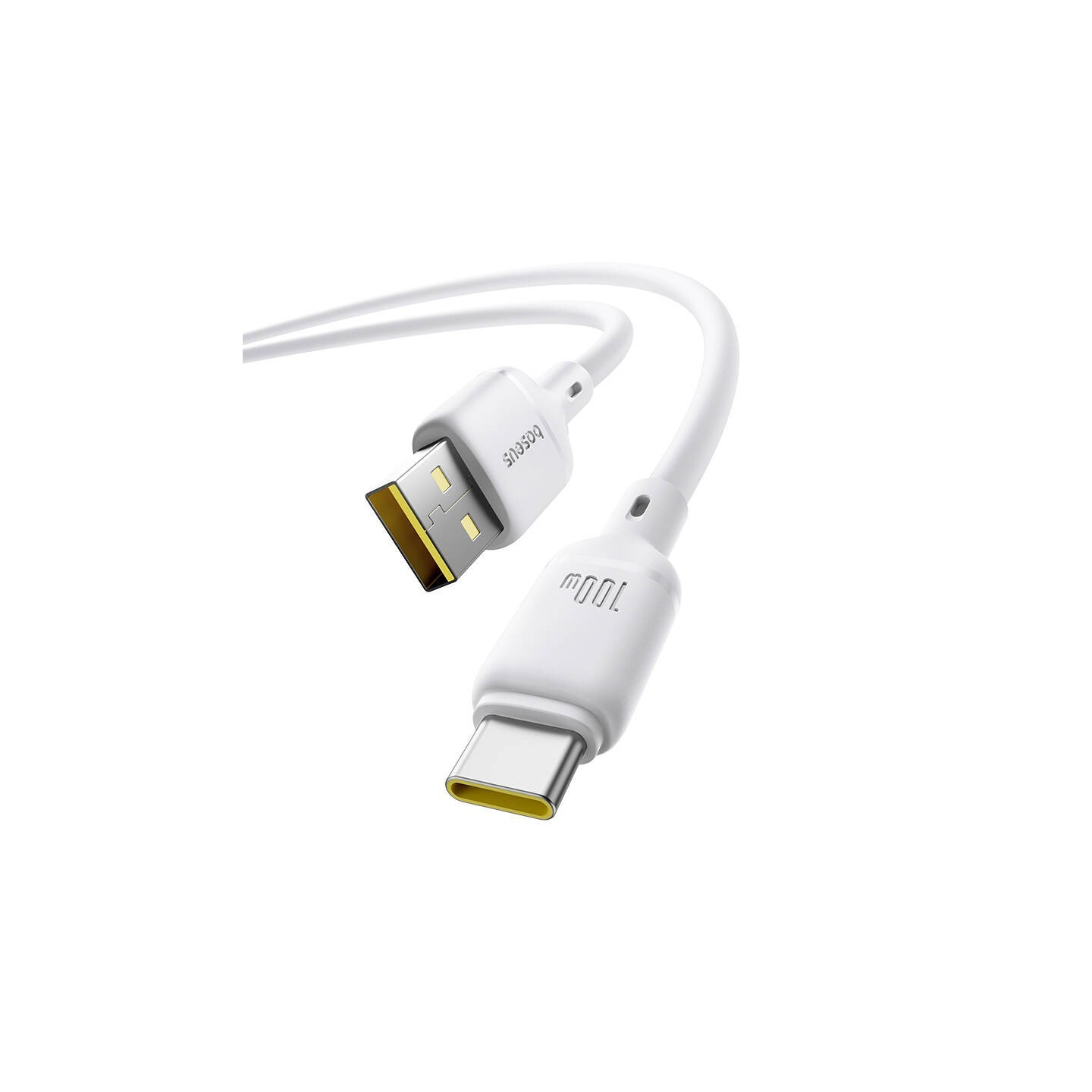Baseus Silky Series USB-C to USB-A 1m 100W White (Boxed) — Buy in Cyprus with Fast Delivery