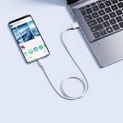 Buy Baseus Cable USB-C to USB-A Silky Series - 1.0m 100W White in Cyprus, Nicosia, Limassol, Larnaka, Pafos