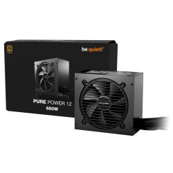 be quiet! Pure Power 12 650W - ATX 3.1, 80 PLUS Gold, Non-modular, PCIe 5.1 & 2x 6+2 cables (Boxed)