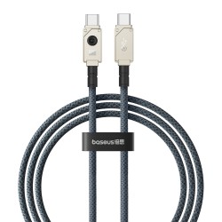 Buy Baseus Cable USB-C to USB-C Unbreakable Braided - 100W - 1.0m - White in Cyprus, Nicosia, Limassol, Larnaka, Pafos
