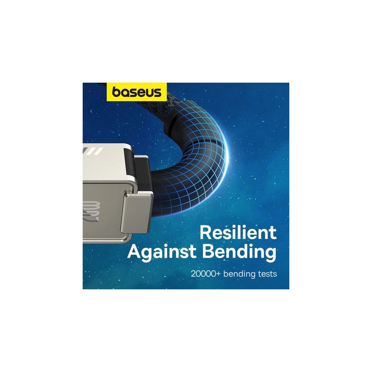 Baseus USB-C to USB-C Aramid Braided 100W 1.0m White (Boxed) — Buy in Cyprus with Fast Delivery