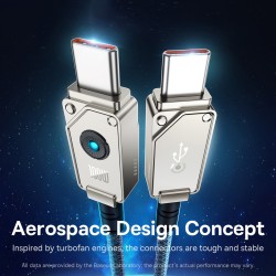 Baseus USB-C to USB-C Aramid Braided 100W 1.0m White (Boxed) — Buy in Cyprus with Fast Delivery