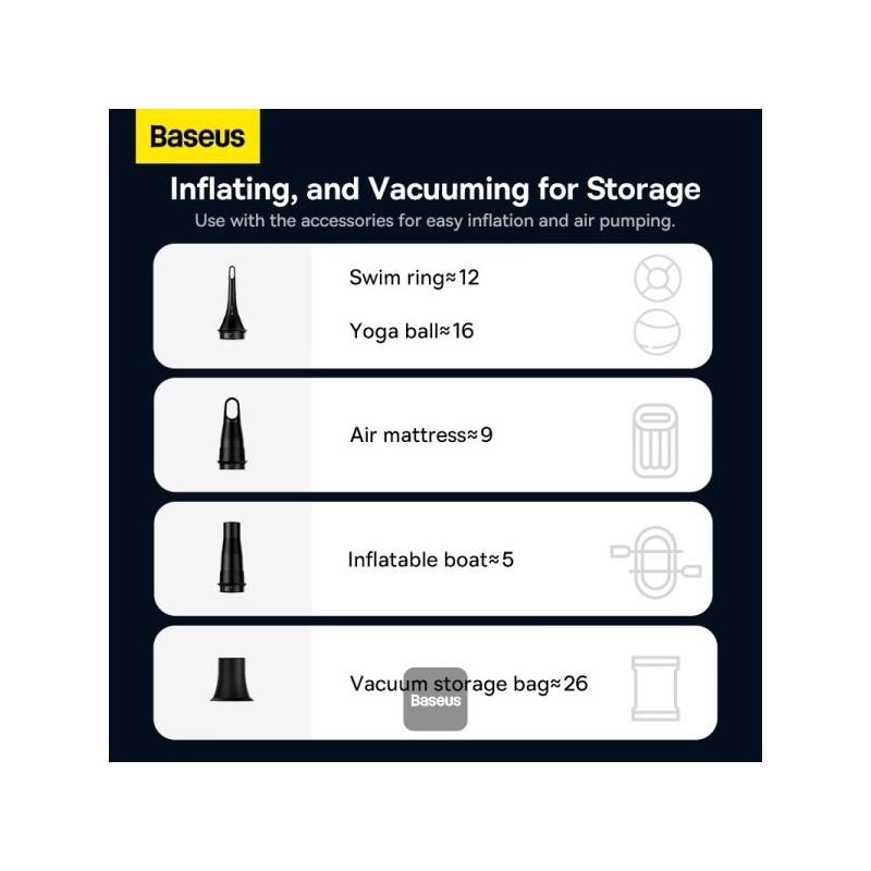 Buy Baseus VA Vacuum Cleaner Car - A3lite - Black in Cyprus, Nicosia, Limassol, Larnaka, Pafos