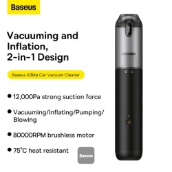 Buy Baseus VA Vacuum Cleaner Car - A3lite - Black in Cyprus, Nicosia, Limassol, Larnaka, Pafos