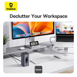 Baseus Spacemate 10-in-1 Mac Docking Station | Dual 4K HDMI, 100W PD — Armenius Store Cyprus