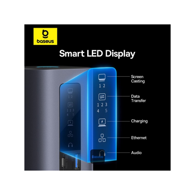 Buy Baseus Spacemate Series 10-in-1 Docking Station Dual Display for MAC - 10-in... in Cyprus, Nicosia, Limassol, Larnaka, Pafos