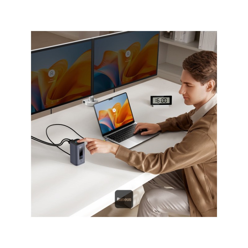 Buy Baseus Spacemate Series 10-in-1 Docking Station Dual Display for MAC - 10-in... in Cyprus, Nicosia, Limassol, Larnaka, Pafos