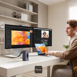 Baseus Spacemate 10-in-1 Mac Docking Station | Dual 4K HDMI, 100W PD — Armenius Store Cyprus