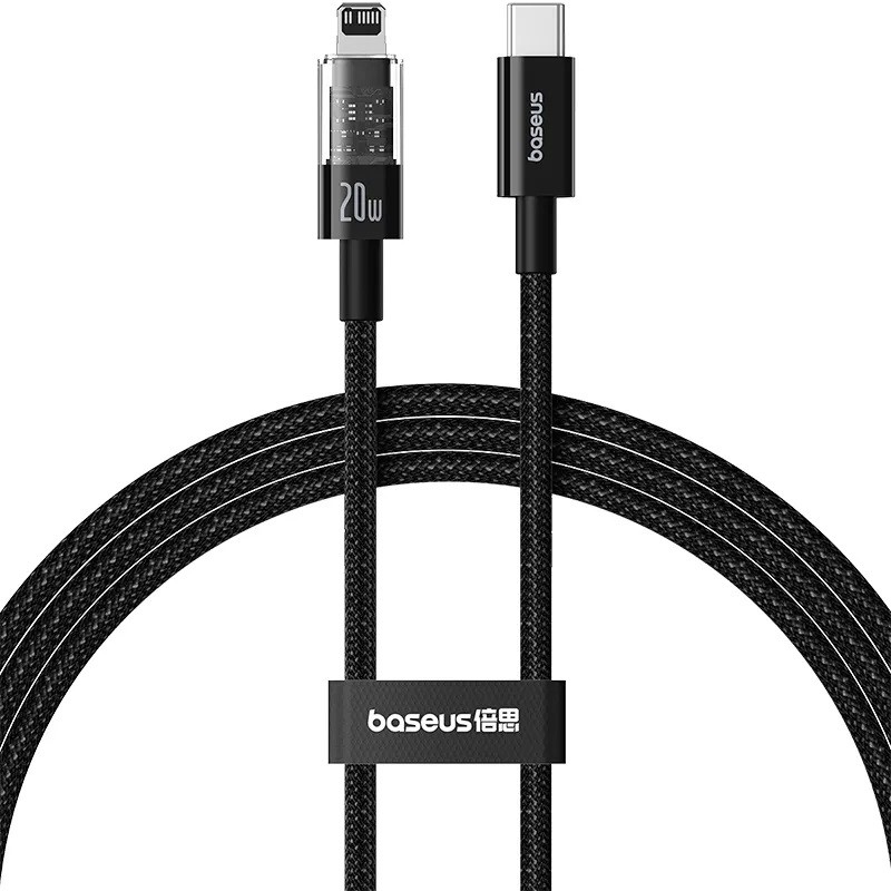 Buy Baseus Cable Lightning to USB-C Gem Series - 1.0m - 20W - Black in Cyprus, Nicosia, Limassol, Larnaka, Pafos