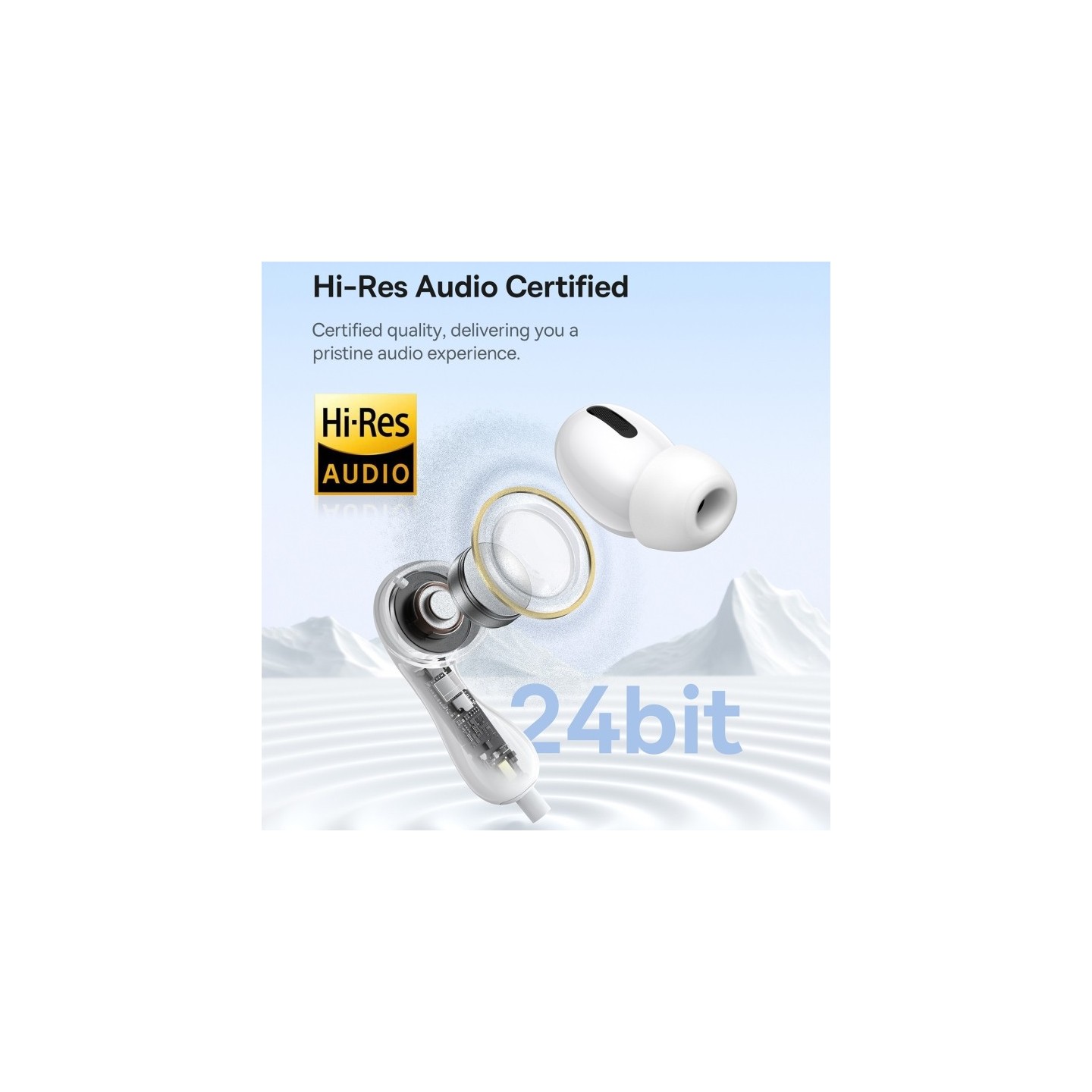 Baseus Headphones In Ear Wired Type C HiRes - CZ20 - White — Buy in Cyprus with Fast Delivery