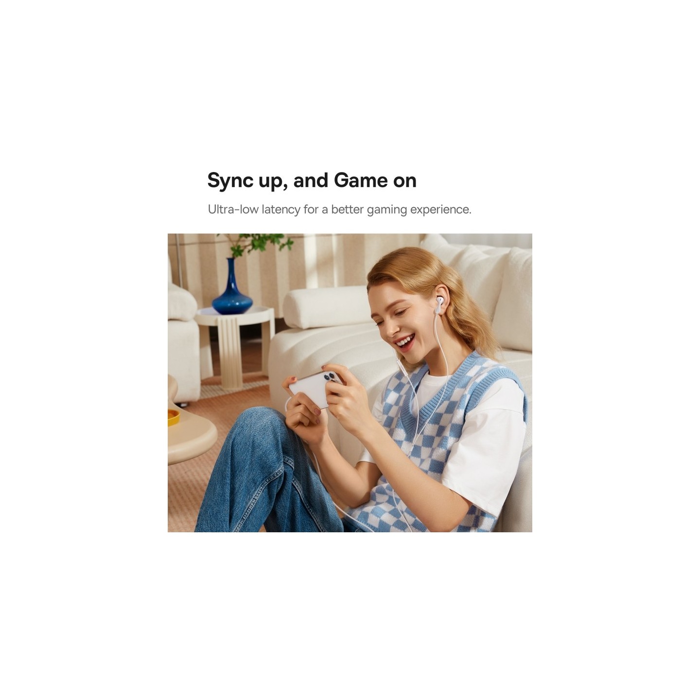 Baseus Headphones In Ear Wired Type C HiRes - CZ20 - White — Buy in Cyprus with Fast Delivery