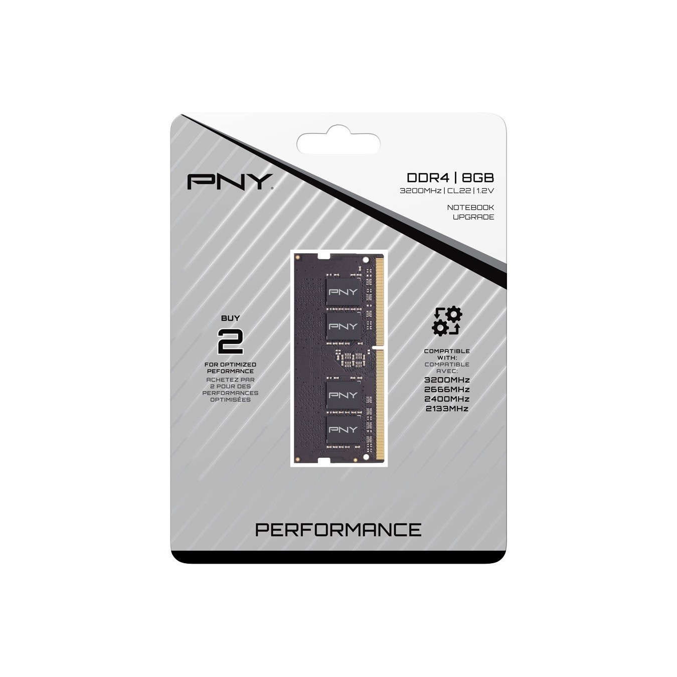 PNY RAM SODIMM DDR4 3200MHz CL22 8GB Notebook Memory — Buy in Cyprus with Fast Delivery