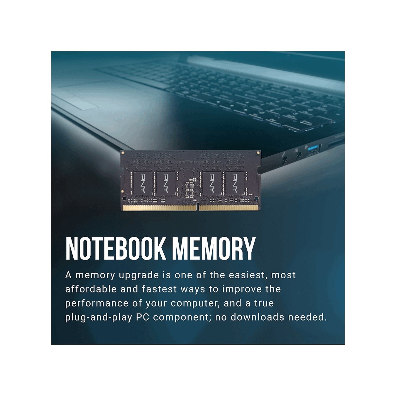 PNY RAM SODIMM DDR4 3200MHz CL22 8GB Notebook Memory — Buy in Cyprus with Fast Delivery
