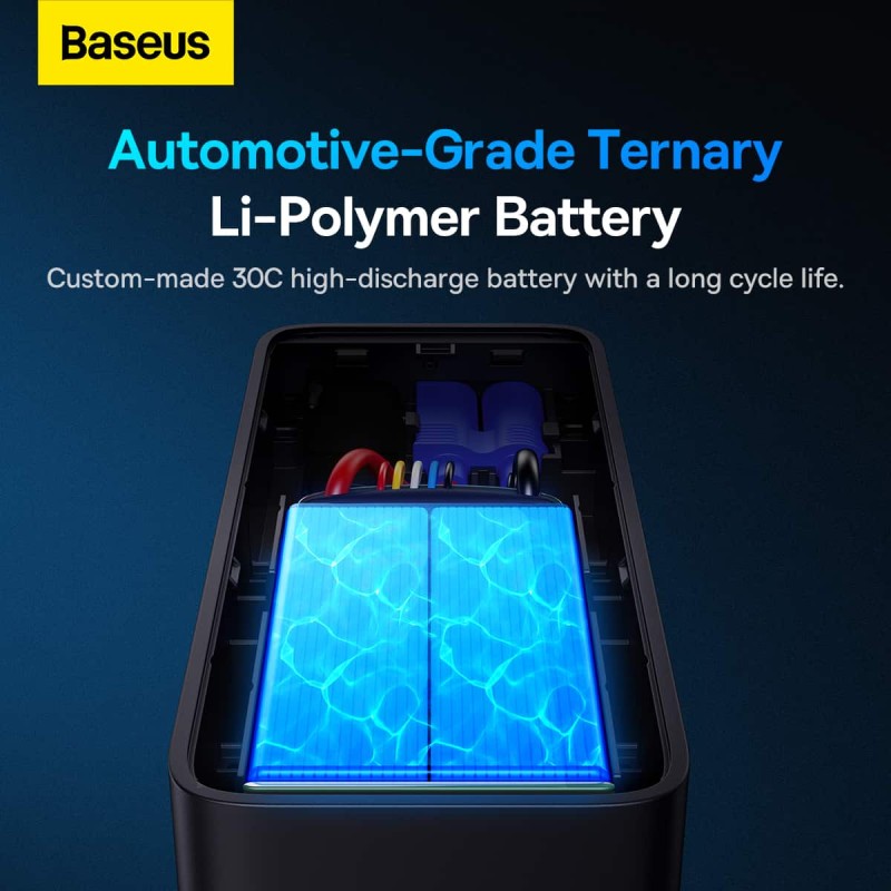 Buy Baseus Car Jump Start Booster & Powerbank - ALPHA Black - 6000mAh - 600A in Cyprus, Nicosia, Limassol, Larnaka, Pafos