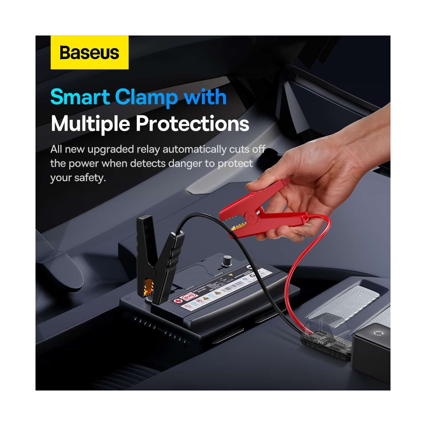 Baseus Car Jump Start Booster & Powerbank - ALPHA Black - 6000mAh - 600A — Buy in Cyprus with Fast Delivery