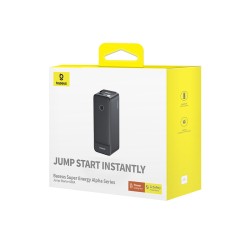 Buy Baseus Car Jump Start Booster & Powerbank - ALPHA Black - 6000mAh - 600A in Cyprus, Nicosia, Limassol, Larnaka, Pafos