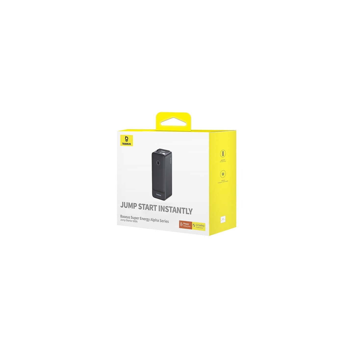 Baseus Car Jump Start Booster & Powerbank - ALPHA Black - 6000mAh - 600A — Buy in Cyprus with Fast Delivery