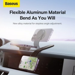 Buy Baseus Wireless Dashboard Magnetic Car Charger - C02 Pro - Black in Cyprus, Nicosia, Limassol, Larnaka, Pafos