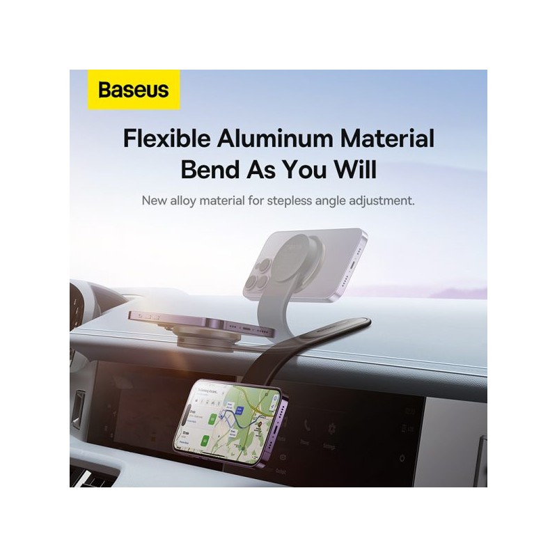 Buy Baseus Wireless Dashboard Magnetic Car Charger - C02 Pro - Black in Cyprus, Nicosia, Limassol, Larnaka, Pafos