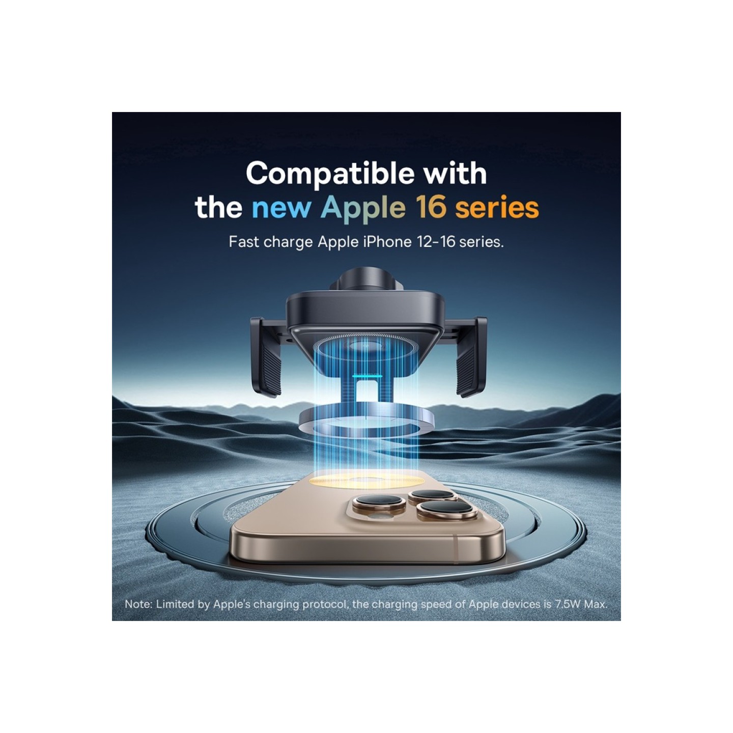 Baseus Car Charger - Wireless AirVent Wisdom Pro Auto Coil Alignment 15W Black — Buy in Cyprus with Fast Delivery