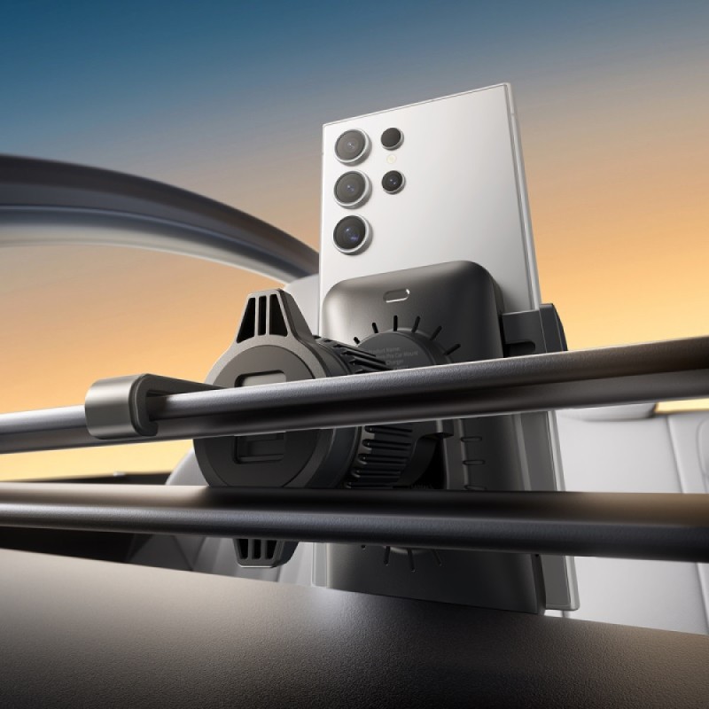 Buy Baseus Car Charger - Wireless AirVent Wisdom Pro Auto Coil Alignment 15W Black in Cyprus, Nicosia, Limassol, Larnaka, Pafos