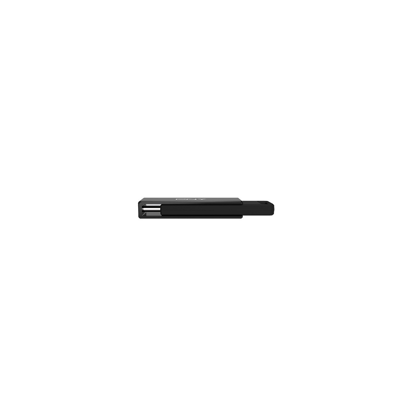 PNY Flash Drive Elite-X USB 3.2 Stick 64GB Capless Slider Black - FDI64GELTXC - Capless Slider 64GB USB 3.2 Black
